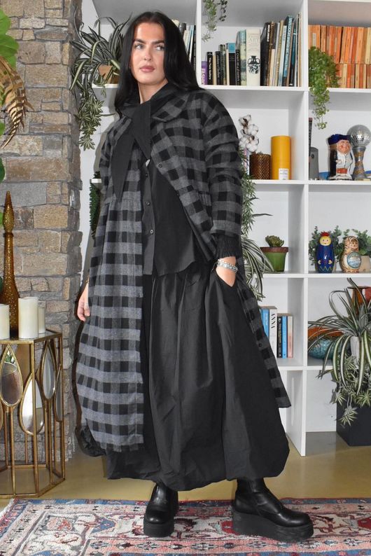 Paloma Tela Bubble Skirt Black